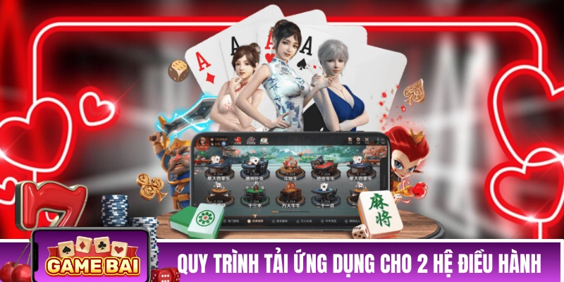 Quy trình download ứng dụng cho 2 loại hệ điều hành