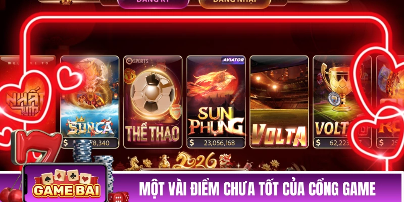 NHATVIP -Nhà Cái Cá Cược Casino Xanh Chín Hàng Đầu VN Một vài điểm chưa thực sự tốt của cổng game