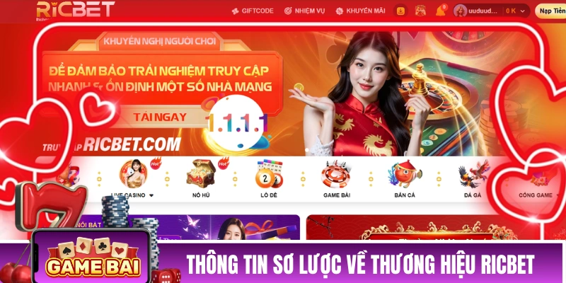 RICBET - Nhà Cái Uy Tín Hàng Đầu Tại Việt Nam Ưu Đãi Hấp Dẫn Vài thông tin sơ lược về thương hiệu nhà cái RICBET