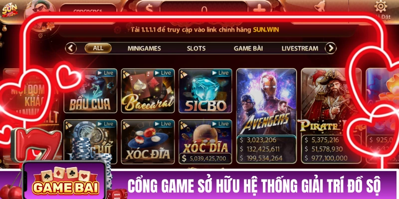 SUNWIN - Cổng Game Bài Đổi Thưởng Hàng Đầu Châu Á Cổng game sở hữu hệ thống giải trí đồ sộ